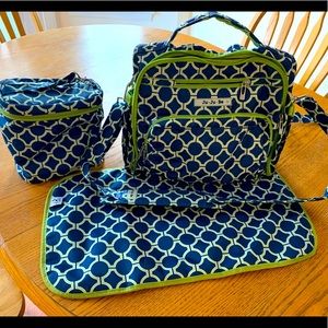 JuJuBe BFF Diaper and Cooler Bag with Changing Pad